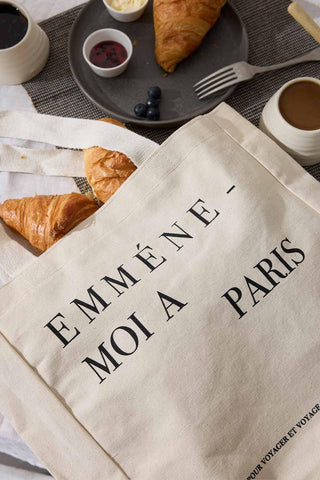 Baskılı Kanvas Çanta Paris