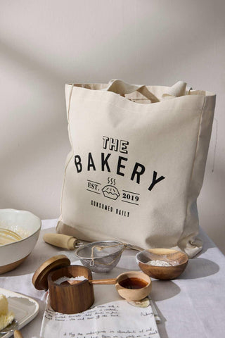 Printed Canvas Bag The Bakery