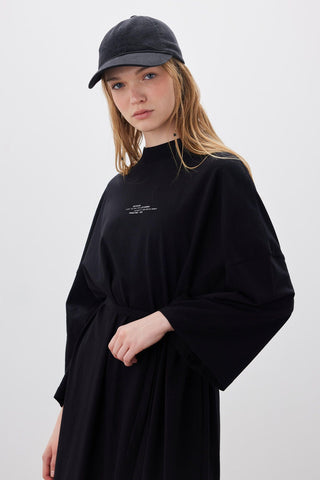 Long Oversized Dress Black