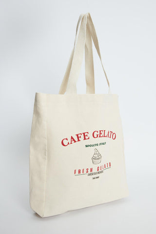 Printed Canvas Bag Cafe Gelato