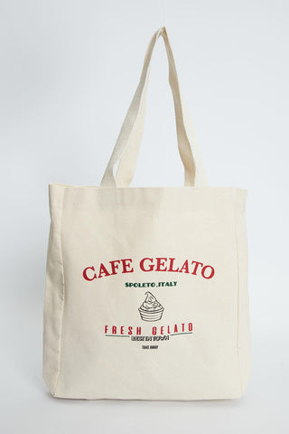 Printed Canvas Bag Cafe Gelato