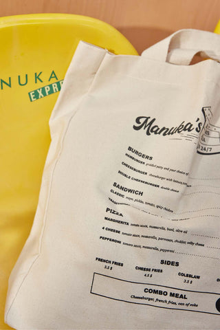 Baskılı Kanvas Çanta Manuka Menü
