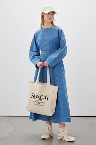 Printed Canvas Bag Sunday