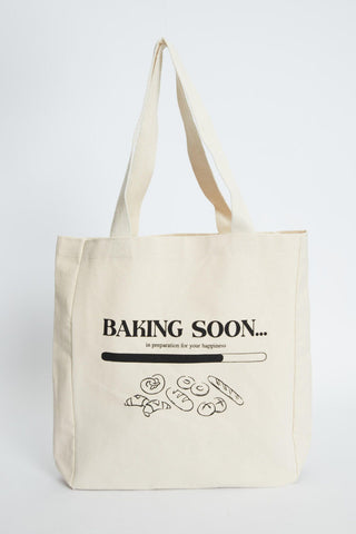 Printed Canvas Bag Baking Soon