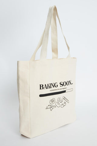 Printed Canvas Bag Baking Soon