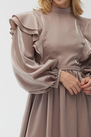 Shine Grace Evening Dress Mink