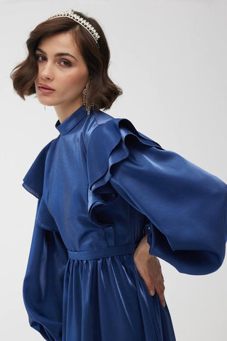 Shine Grace Evening Dress Night Blue