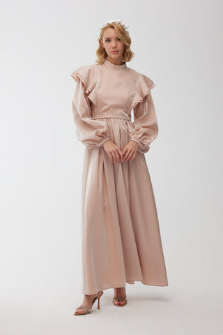 Shine Grace Abiye Elbise Pembe