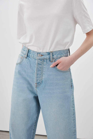 1960 Wide Leg Denim Jeans Blue