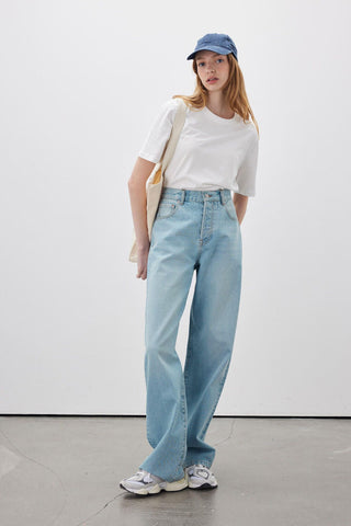 1960 Wide Leg Denim Jeans Blue