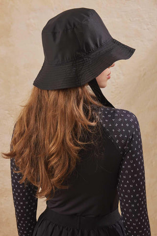 Bucket Hat With String Black