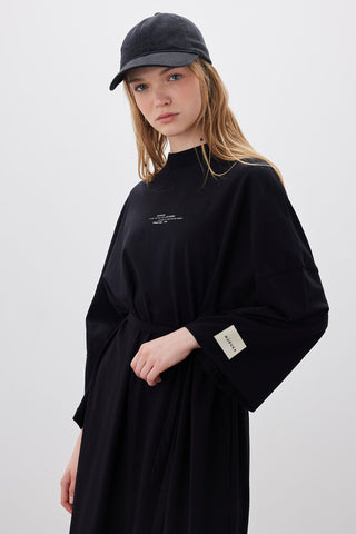 Long Oversized Dress Black