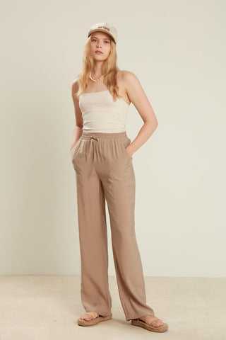 Tencel Comfortable Trousers Mink