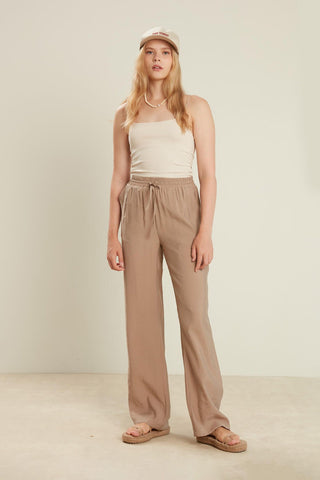 Tencel Comfortable Trousers Mink