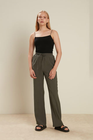 Tencel Comfortable Trousers Khaki