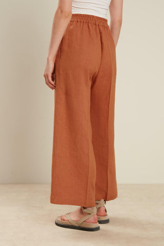 Straight Linen Trousers Tile