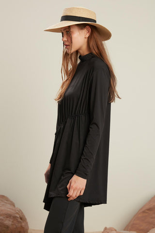 Swimming Tunic With Stoppers Black