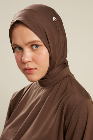 Piped Detail 3 Piece Swimsuit Set Brown