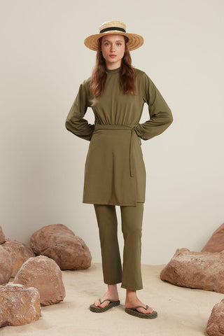 Modest Swim Trousers Khaki