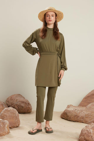 Modest Swim Trousers Khaki