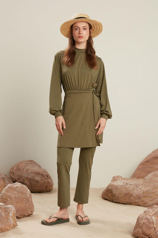 Modest Swim Trousers Khaki