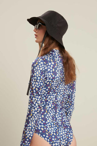 Swimsuit With Front Zip Chamomile