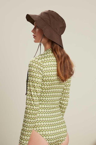 Swimsuit With Front Zip Retro