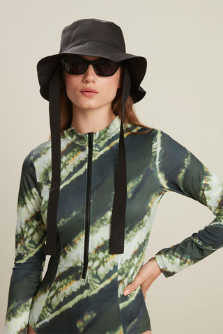 Swimsuit With Front Zip Tie Dye