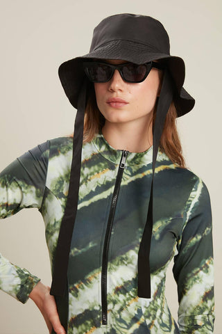 Swimsuit With Front Zip Tie Dye