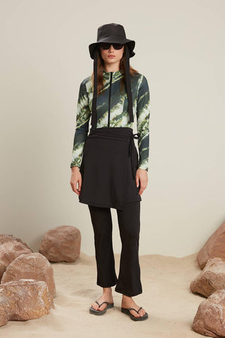 Swimsuit With Front Zip Tie Dye