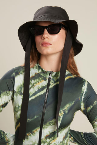 Swimsuit With Front Zip Tie Dye