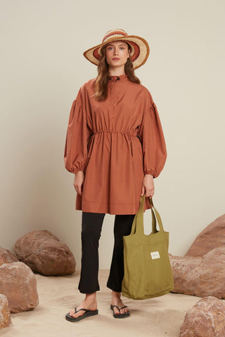 Modest Raincoat Swimwear Orange