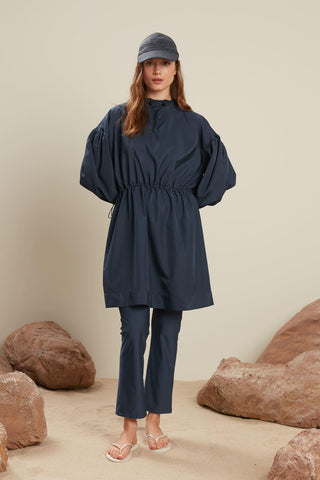 Modest Raincoat Swimwear Navy Blue