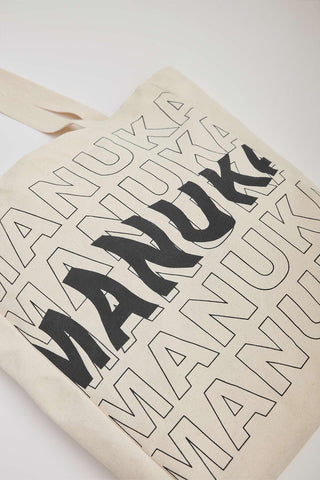 Printed Canvas Bag Manuka Black