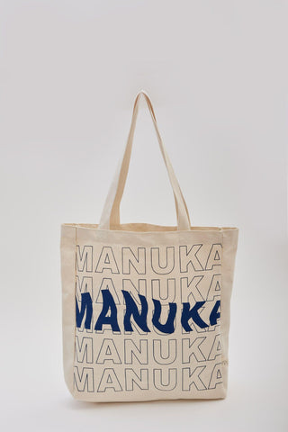 Printed Canvas Bag Manuka Blue