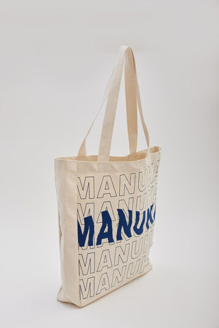 Printed Canvas Bag Manuka Blue