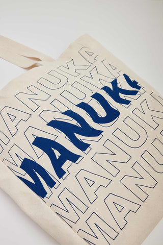 Printed Canvas Bag Manuka Blue