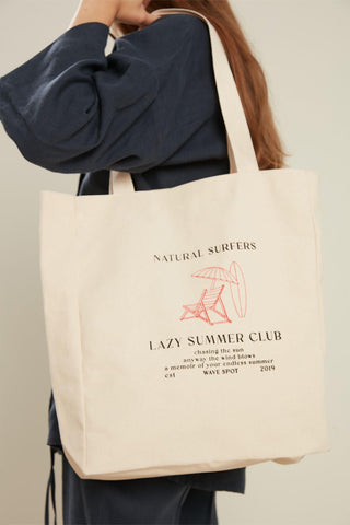 Printed Canvas Bag Lazy Summer