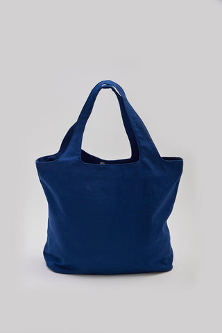 Canvas Bag With Large Pockets Navy Blue