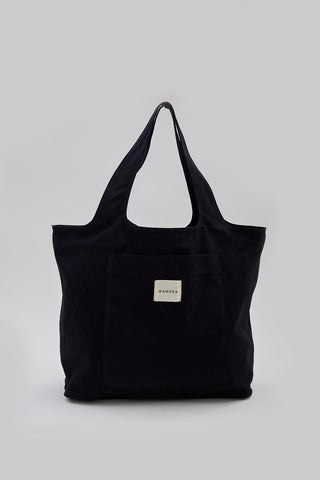 Canvas Bag With Large Pockets Black