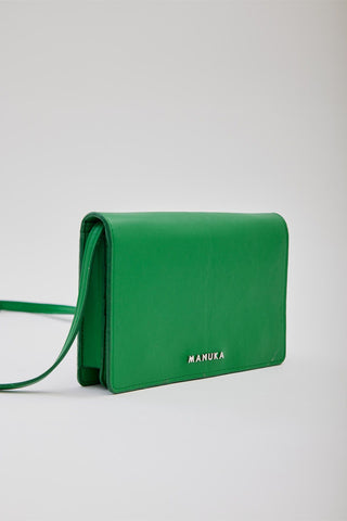 Luna Leather Wallet Bag Green