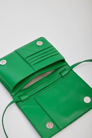 Luna Leather Wallet Bag Green