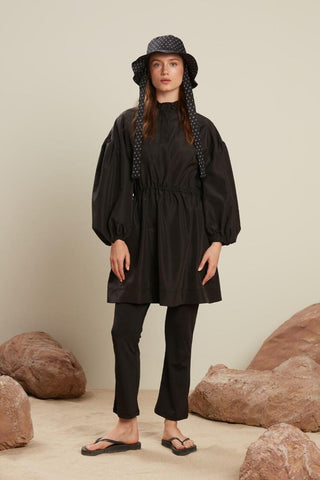 Modest Raincoat Swimwear Black