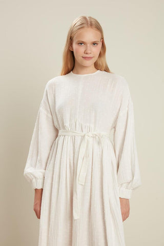 Oversized Muslin Dress Ecru