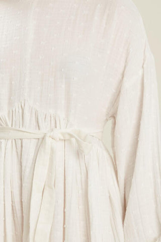 Oversized Muslin Dress Ecru