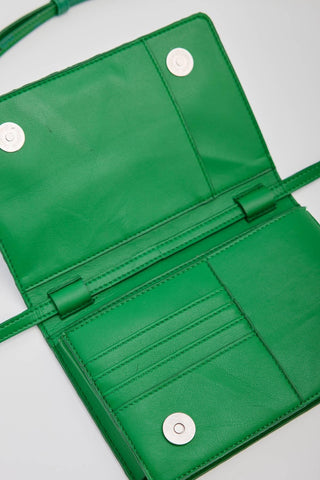 Luna Leather Wallet Bag Green