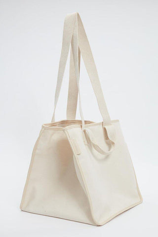 Canvas Shopping Bag Beige