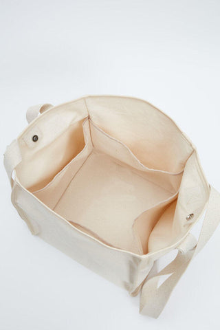 Canvas Shopping Bag Beige