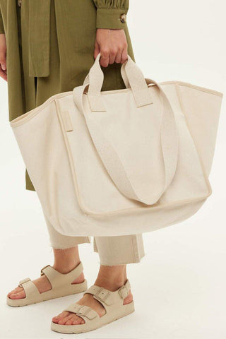 Canvas Shopping Bag Beige