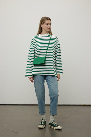 Striped Sweatshirt Emerald